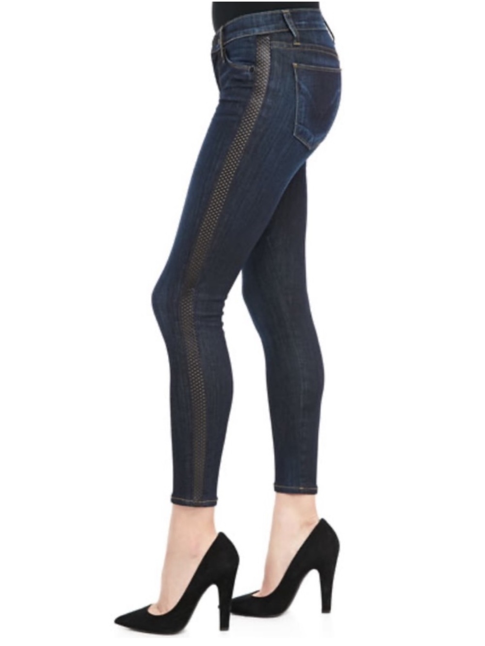 HUDSON JEANS Ava Crop Super Skinny Dark Wash Jeans Size 25